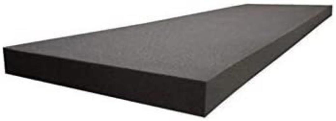 GoTo Foam 2" x 24" x 72" Black Upholstery Foam Sheet - 1.8 Density, Firm (44 ILD), Open-Cell Polyurethane - Cushion Replacement, DIY, Soundproofing