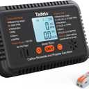 Tadeto RV Carbon Monoxide and Propane Gas Alarm, 12V DC Hardwired CO/LPG Gas Leak Alarm with Light and Audible Indicator, RV Propane Detector with Reset/Backlight for RV/Trailer/Camper (Black)