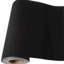 Self Adhesive Velvet Flock Backing Paper Liner for Jewelry Drawer Craft Fabric Peel and Stick Black, Soft Velvet Liner for Drawer DIY 17.7" x 117"