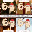 2 x 67 Christmas Ornament - Funny Six Seven Ornaments 2025-67 Meme Wood Hanging Decor for Tree - Gen Z, Gen Alpha Slang Meme Decor Trendy for Teens, Kids, Adults - Funny White Elephant Gifts - 6 7 Gifts