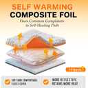 WanpeeGoo Self Warming Cat Bed, Heated Cat Bed, 2.0 Upgraded Thermal Foil Heating Pad, Plush Self-Heating Pet Mat for Crate, Floor, with Removable Washable Cover, Non-Slip, 15"x19"