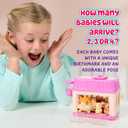 Little Live Pets Hamster Mini Interactive Toy Set, Hutch Animal Playset with 3 Surprise Babies, 20+ Sounds, Hamster Must-Haves for Ages 3+