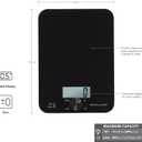 KitchenAid KQ914BA Digital Glass Top Kitchen and Food Scale, 11 lb Capacity, Measures Liquid & Dry Ingredients, Rotating Knob, Precise Results for Baking, Cooking, Keto and Meal Prep, Tare, Black