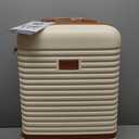 Coolife Suitcase Set 3 Piece Luggage Set Carry On Travel Luggage TSA Lock Spinner Wheels Hardshell Lightweight Luggage Set(White, 3 piece set (BP/TB/20))