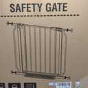 Baby Gate No Drilling, 29"-40" Auto Close Dog Gate Indoor for Doorways & Stairs, Pressure Mounted Adjustable Pet Gate, Easy Walk Through Child Gate for Children & Pets Stroller Friendly, White