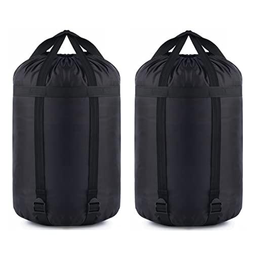 MOOCY Compression Stuff Sack, 12L/45L Sleeping Bag Cover Sack Sleeping Bags Storage Stuff Sack Organizer - Great Sleeping Bags Clothes Camping Hiking Backpacking, Pack of 1