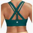 RUNNING GIRL Sports Bras for Women,Seamless Strappy Sports Bra High Support Crisscross Back with Removable Pads M