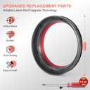 SV16 SV29 Dust bin Sealing Ring and Filter Compatible with Dyson Outsize V11 SV16 SV29/Absolute/Plus/Gen 5/Extra 970423-01 970422-01 Canister Replacement Parts