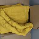 Bedsure Comforter Duvet Insert - Quilted Comforters Queen Size, All Season Duvet, GentleSoft Down Alternative Bedding, with 8 Tabs, Gifts for Women/Men, Mustard Yellow, Queen 88 x 88 Inches