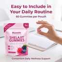 Bloomin Shilajit Gummies for Women, Daily Wellness & Natural Energy Support, with Shilajit & Saffron, Supports Energy, Mood & Balance, Natural Formula, 60 Gummies, exp date 06/2028