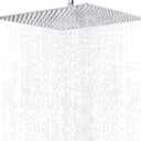 NearMoon Rain Shower Head, High Flow Stainless Steel Square Rainfall Shower, Waterfall Bath Shower Body Covering, Ceiling or Wall Mount (16 Inch, Chrome Finish)