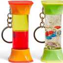 hand2mind Soothing Swirlers Sensory Tubes, Mini Fidget Keychains, Anxiety Relief Items, Calming Toys for Kids, Calm Down Corner Supplies, Quiet Fidgets for Classroom, Toddler Car Toys for Travel