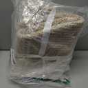 danpinera 11 Inch Storage Baskets Set of 3, Cotton Woven Baskets for Storage with Strong Handles & Stylish Tassel, Storage Bins, Decorative baskets for shelves, Nursery, Laundry, White & Mixed Brown