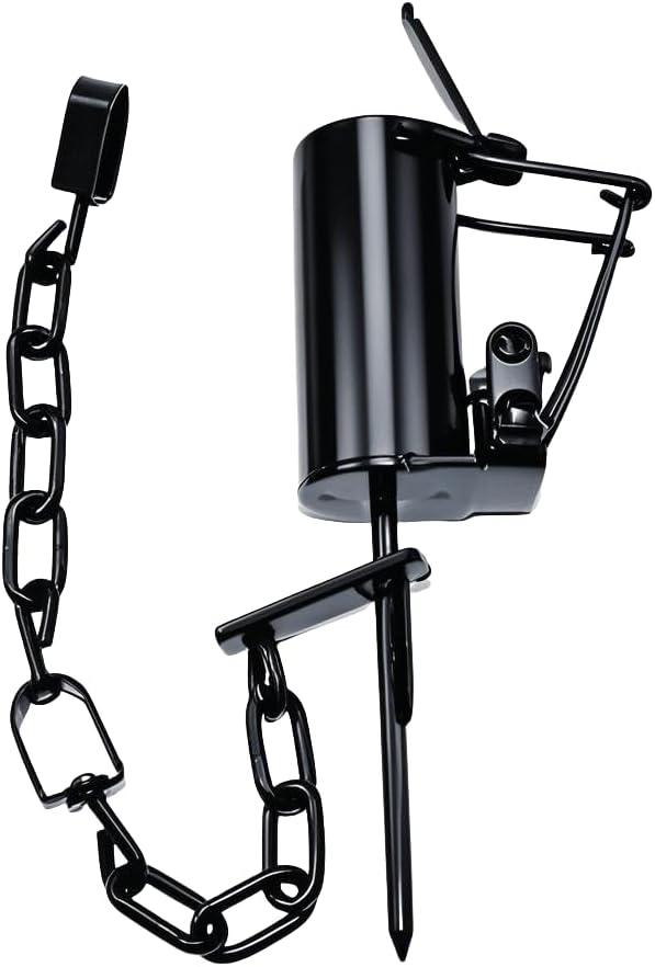 Live Animal Spring Trap Dog Proof Raccoon Coon Rabbit Bobcat Traps Foot Hunting Snare Easy to Use Reusable Dark Heavy Duty Trap for Outdoor Farm Yard Garden