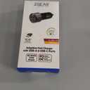 ZGEAR Adaptive Fast Car Charger With USB-A USB C Ports