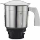 Preethi Medium Mixer Jar for Eco Twin, Eco Plus, Nitro and Blue Leaf, 1-Liter, Silver