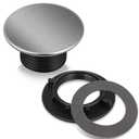 Kitchen Faucet Hole Cover Stainless Steel, Premium Sink Tap Hole Cover, Brushed Stainless Steel (1 Pcs)
