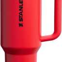 STANLEY Quencher ProTour Flip Straw Tumbler with Leakproof Lid 40oz | Built-In Straw & Handle | Cupholder Compatible for Travel | Insulated Stainless Steel Cup | BPA-Free | Chili Black