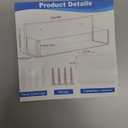 Acrylic Spice Rack Wall Mount-9 Inch, Clear Spice Shelf Storage Holder, 2 Pack Hanging Seasoning Rack Organizer for Cabinet Door, Cupboard or Wall Kitchen (Adhesive or Screw)