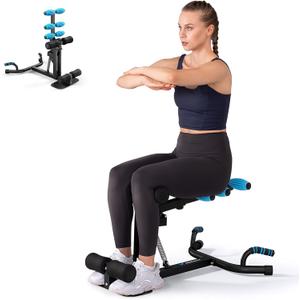 MERACH Deep Squat Machine for Women, Adjustable Glutes Trainer Machine, Core Leg Push Up Workout Machine for Home Gym