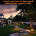 Mosaic Solar Lights Outdoor,Garden Hanging Camping Lanterns Lamp Waterproof, Solar-Powered Led Light for Women Mom Grandma Yard Patio Lawn Pathway Porch Garden Birthday Chrismas Party Dcor (1 pack)