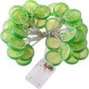 Fruit Lemon String Lights Lime Slice String Light 20 LEDs Battery Powered Fairy String for Wedding Home Birthday, Batteries not Included