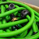 Macnaught Retractable Garden Hose Reel, 82 Ft Water Hose Reel Heavy Duty Retractable Hose with Metal 180 Swivel Rotation Bracket for Wall Mount - Green