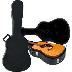 Gator Cases Traditonal Series Hard-Shell Wood Case for 6 or 12-String Dreadnought Style Acoustic Guitars, (GWE-DREAD 12)