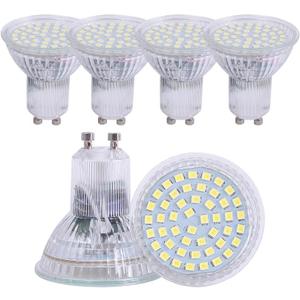 MR16 led Bulb GU10 4W 85-265V 120V Non-dimmable 6000K Daylight White LED Spotlight 35w Halogen Bulb Replacement (Cool White 6000k 6pcs)