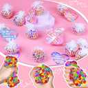 24 Pack Valentines Day Gifts for Kids Teens, Fidget Stress Balls with Valentine Cards Heart Stress Relief Toys Squeeze Balls for Boys Girls Classroom Exchange Prize Easter Basket Stuffers Party Favors