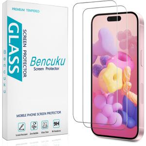 (2 Pack) Designed for iPhone 16 Tempered Glass Screen Protector, Full Coverage, Anti Scratch, Bubble Free