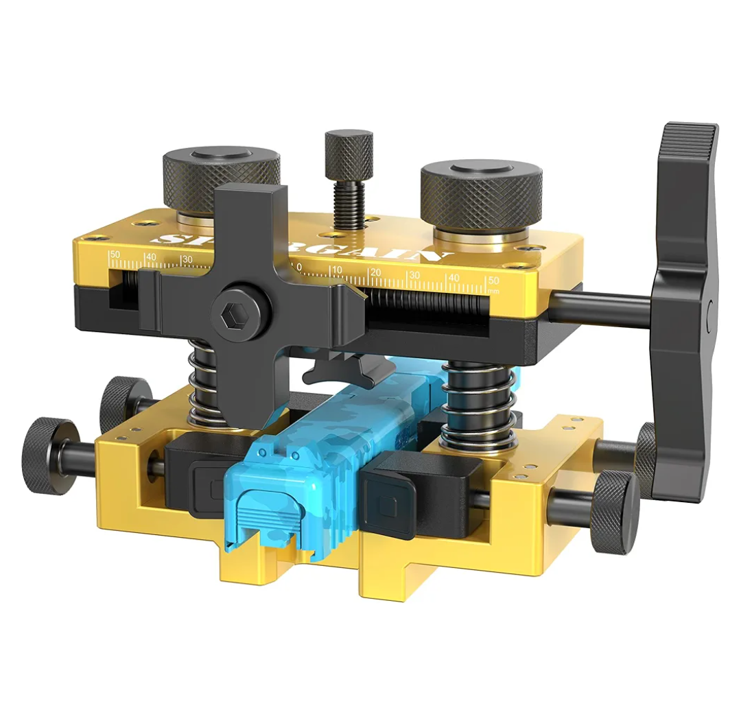 Sight Pusher Tool, Sight Pusher Heavy Duty for Handguns Rear Sight Removal Adjustment, Sight Pusher Tool with Adjustable Base, Compatible with Square Slides