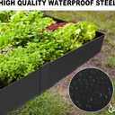 4 Inch Metal Landscape Edging, 6 Pack Heavy Duty Galvanized Steel Garden Edging, Hammer-in Metal Edging for Landscaping for Lawn, Pathway, Yard