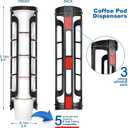 STORAGENIE K Cup Holders, Coffee Pod Holders for Keurig, Kcup Holders, Space Saving K pod Storage | Organizer, Perfect for Counters Small Space
