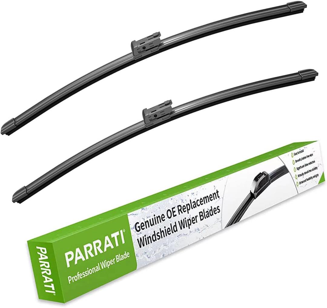 PARRATI 24 Inch & 20 inch of High Performance Premium All-Season Automotive Replacement Front Windshield Wiper Blades for Audi A4 A5 A7 Volvo S90 V90,Easy DIY Install(Set of 2)