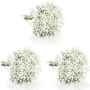 30 Pcs Baby's Breath Artificial Flowers Faux Gypsophila Bouquet DIY Floral Bouquets Arrangement for Wedding Centerpieces and Decorations