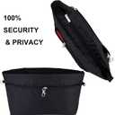 Time Wing Handbag Tote Purse Organizer Insert Bag Liner Shaper Divider Zipper 11 Pockets Compartments Small Black