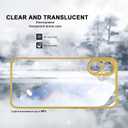 3 x for iPhone 16 Plus Case Clear,Thin Soft Protective CoverShockproof Military-Grade Protection Anti-Scratch Gold