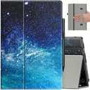 VORI Case for Amazon Kindle Fire HD 8 Tablet & 8 Plus Tablet(12th Generation/10th Generation, 2024/2022/2020 Release), Slim Vegan Leather Folding Stand Cover with Auto Wake/Sleep, Galaxy