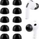 SOULWIT 5 Pairs Memory Foam Eartips for AirPods Pro 3 (3rd Generation 2025), Pro3 Replacement Earbud Ear Tips Accessories (Black/XS)