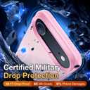 Yriklso 3 in 1 for iPhone Air Phone Case,1X Screen Protector +1X Camera Lens,Shockproof for iPhone Air Case, Military Grade Drop Protection, Protective Hard Back Slim Translucent Case,Pink