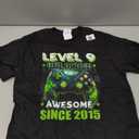 9th Birthday Gamer 9 Year Old Funny Bday Boy Nine Son T-Shirt Medium