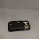 Crossbody Case for Apple 17 with Card Holder, Wallet Case Removable Lanyard Wrist Strap Shockproof with Kickstand Women Cover for iPhone 17.Crossbody Black