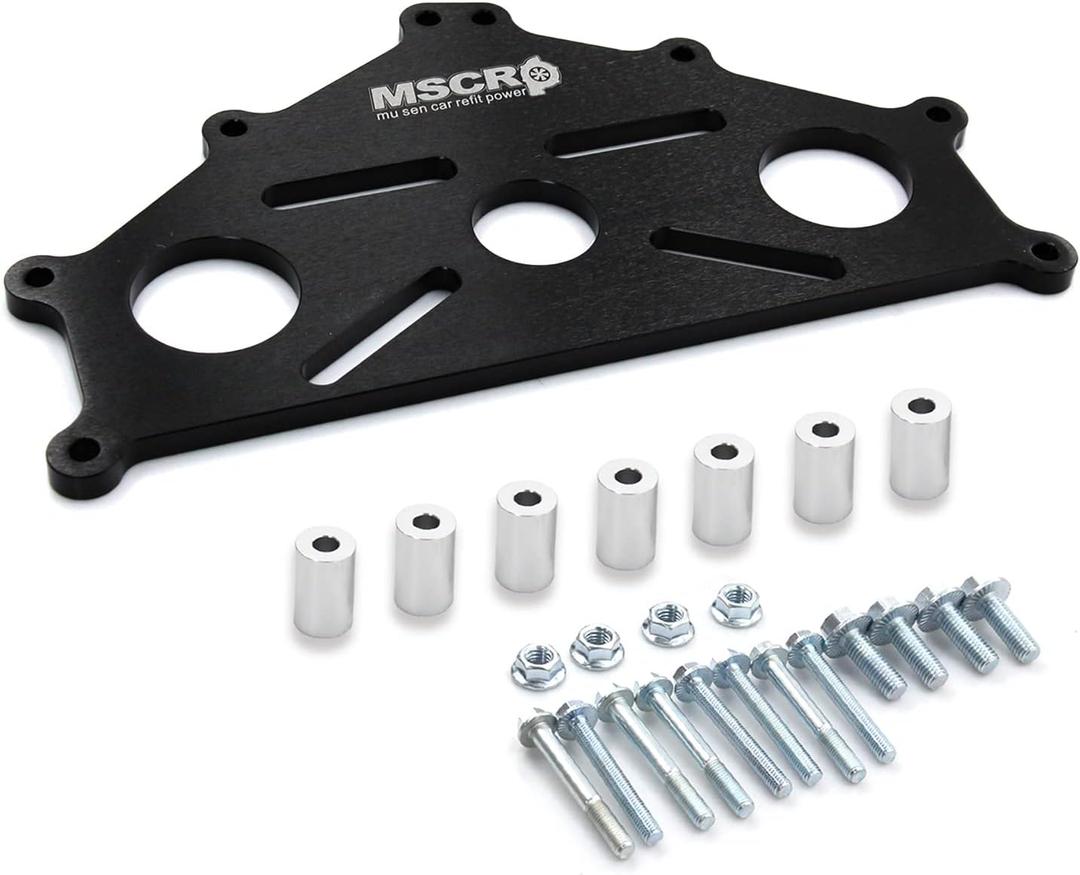 Billet Aluminum Engine Safe Stand Adapter Plate Compatible with Chevy Small/Big Block and LS LT Engines