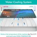 Adamson B10 Bed Cooling System - Twin 75 L x 39 W - New - 100% Cotton Mattress Cooling Bed Pad for Night Sweats - Water Bed Cooler Ideal for Hot Sleepers - Improved Mattress Cooling System, Black