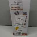 LEVERLOC 2 Pack Shower Grab Bars for Bathtubs and Showers, Easy to Install Suction Shower Handles for Bathroom Removable Handrails for Seniors Elderly Heavy Duty Safety Grip Waterproof Drill Free Gray