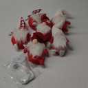 Christmas Gnome Stocking Holders for Mantle - Set of 6 Hooks for Fireplace Hangers