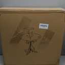 Bird Bath for Outside, Glass Solar Birdbath with Foldable Metal Stand for Garden Yard Patio Lawn Decor, 20 Inch Height, Hummingbird