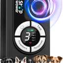 1500 mAh Rechargeable Anti Barking Device for Dogs Indoor, 9 Modes Dog Bark Deterrent Devices Dog Training & Behavior Aids Up to 50 Ft Range, Bark Box Dog Barking Control Devices Safe for Humans, Dogs (Black)