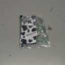 RoyMonkey Rectangle for iPhone 15 Case, Cow Animal Print Phone Case, Shockproof Protective Glossy Back Soft Cover for iPhone 15 6.1", Black/ White